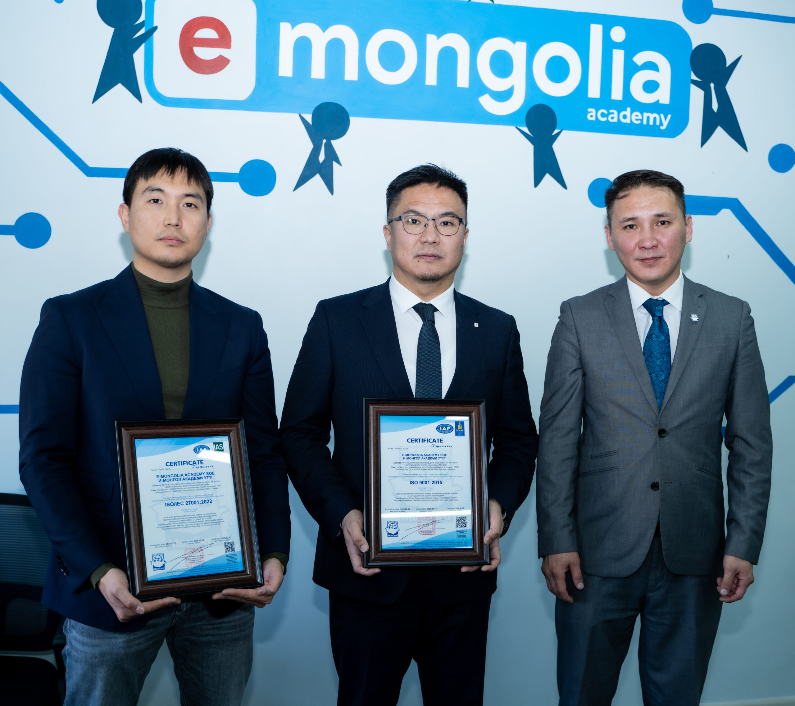 “ᠢ-ᠮᠣᠩᠭᠤᠯ ᠠᠻᠠᠳ᠋ᠧᠮᠢ” ᠤᠲᠤᠭ ᠨᠢ ISO 27001:2022 ᠪᠣᠯᠤᠨ ISO 9001:2015 ᠰᠲ᠋ᠠᠨᠳᠠᠷᠲ ᠤ᠋ᠨ ᢉᠡᠷᠡᠴᠢᠯᠡᢉᠡ ᠭᠠᠷᠳᠠᠨ ᠠᠪᠤᠯ᠎ᠠ